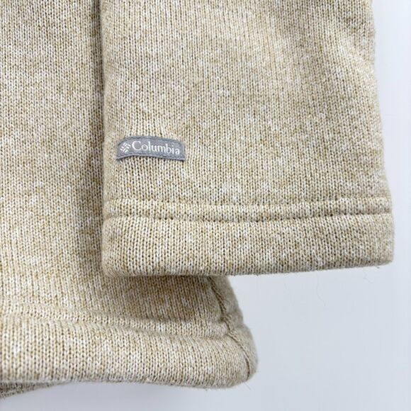 Columbia Cowl Neck Tan Pullover Sweatshirt, Sz Small, Outdoor Fleece Gorpcore - Picture 7 of 8